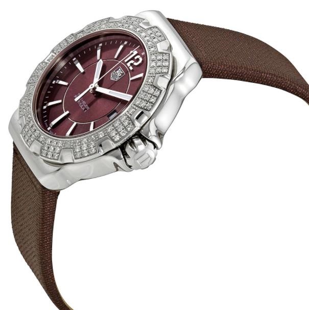 The stainless steel fake watches are decorated with diamonds.